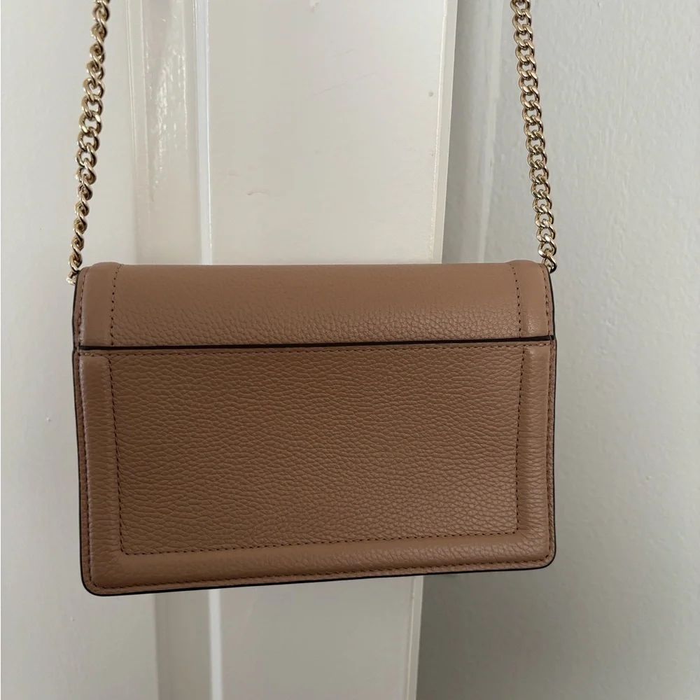 Kate Spade Crossbody Bag - Adjustable Chain Strap - Brown Pebbled Leather - NWOT - Picture 2 of 7